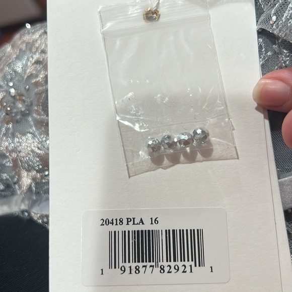 Mac Duggal 20418 NWT HIGH NECK PUFF SLEEVE EMBELLISHED GOWN - Picture 9 of 9